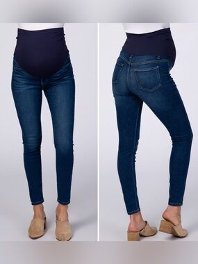 PinkBlush Maternity Full Panel Skinny Jeans • Size 28